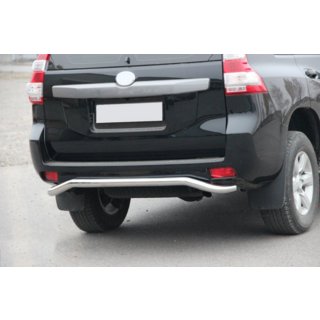 Задняя дуга AK008 (нержавейка) Toyota Land Cruiser Prado 150 2009-2023 гг. фото 4