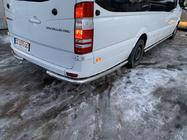 Volkswagen Crafter 2006-2016 гг. Боковые трубы за задним колесом, угловые (2 шт., нержавейка) Длинная база фото 9