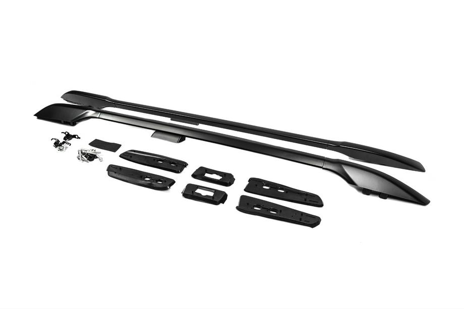 Toyota Land Cruiser Prado 150 2009-2023 гг. Рейлинги Оригинальный Дизайн (Черные, 2 шт) Image