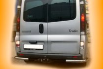 Renault Trafic 2001–2015 гг. Задние Углы AK003 (Нержавейка) фото 3