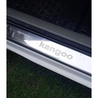 Накладки на пороги Carmos V1 нержавейка Renault Kangoo 1998-2008 гг. фото 2