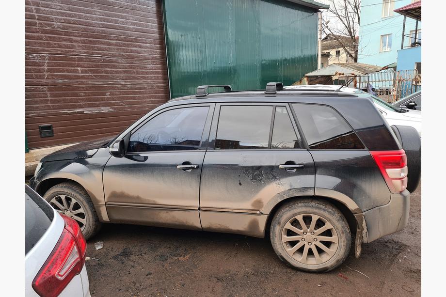 Suzuki Grand Vitara 2005-2017 гг. Багажник на штатные места крепления (2 шт) Серый Фото 3