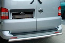 Volkswagen Caddy 2010-2015 гг. Задняя дуга (2 шт, нерж сталь) фото 1