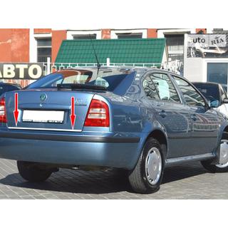 Накладка на багажник нержавейка Skoda Octavia I Tour A4 1996-2010 гг. фото 2