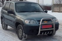 Chevrolet Niva 1998-2020 гг. Кенгурятник QT007 (нержавейка) фото 4