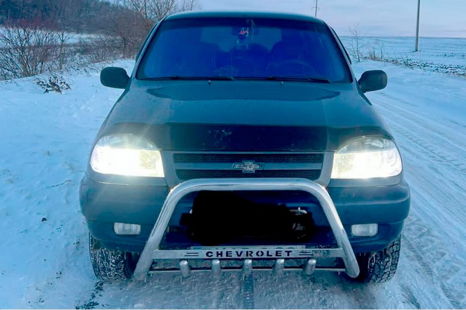 Chevrolet Niva 1998-2020 гг. Кенгурятник WT004 Нержавейка Image
