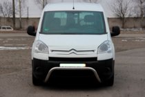 Peugeot Partner Tepee 2008-2018 гг. Кенгурятник WT007 (нержавейка) фото 2
