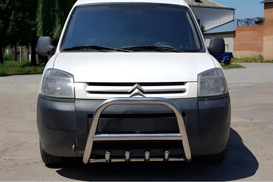 Citroen Berlingo 1996-2008 гг. Кенгурятник WT003 Нержавейка Image