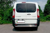 Peugeot Expert 2007-2016 гг. Задняя дуга AK-002-Двойная (нерж. сталь) фото 2