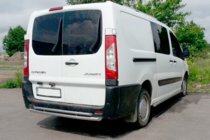 Peugeot Expert 2007-2016 гг. Задняя дуга AK-002-Двойная (нерж. сталь) фото 1