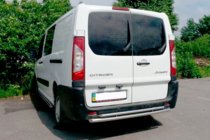 Peugeot Expert 2007-2016 гг. Задняя дуга AK-002-Двойная (нерж. сталь) фото 3