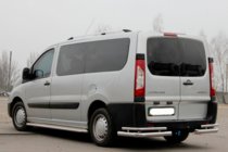 Fiat Scudo 2007-2015 гг. Задние углы AK003-Double (2 шт., нержавейка) фото 3