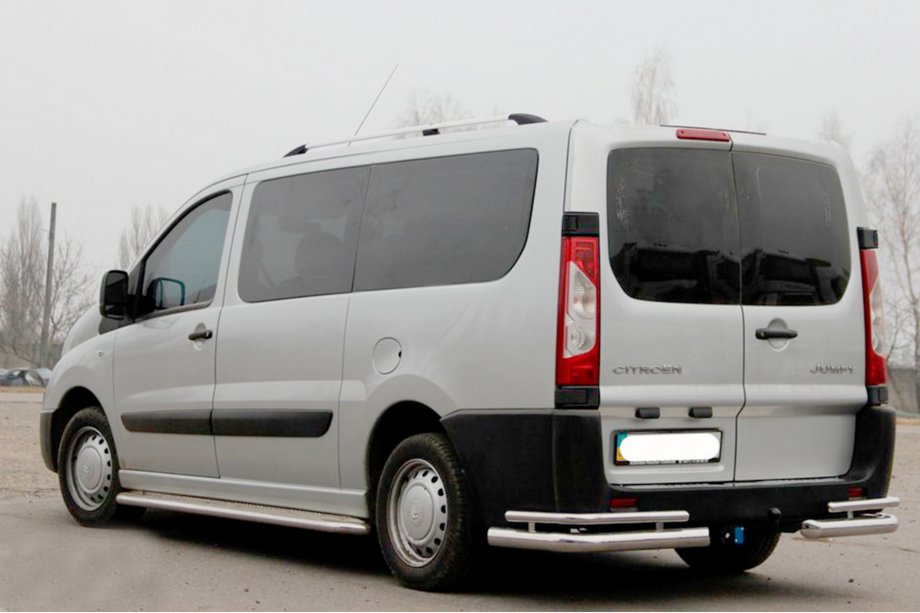 Citroen Jumpy 2007–2017 гг. Задние углы Double (2 шт., нержавейка) Фото 2