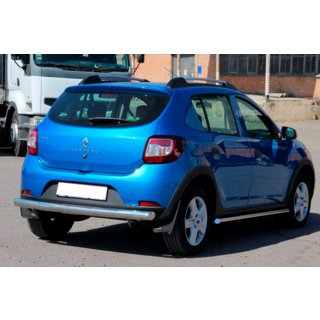 Задняя дуга AK002 (нержавейка) Dacia Sandero 2013-2020 гг. фото 4