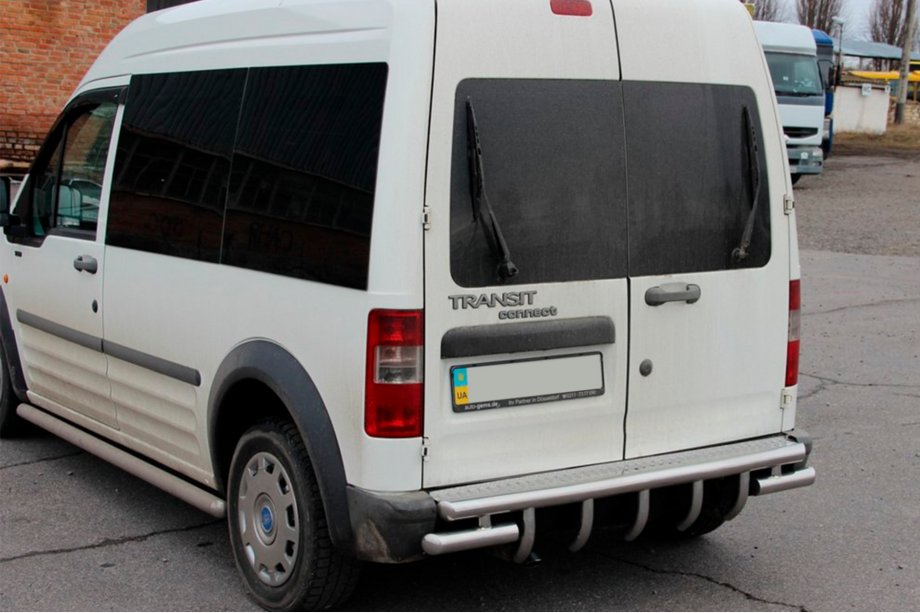 Ford Connect 2002–2006 гг. Задняя дуга AK-design (нержавейка) Image