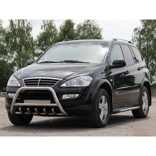 Кенгурятник WT003 (нержавейка) SsangYong Action 2005-2018 гг. фото 3