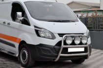Ford Custom 2013-2022 гг. Защита переднего бампера WT022 (нержавейка) фото 4