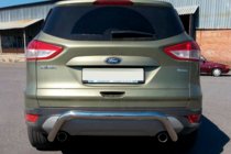Ford Kuga/Escape 2013-2019 гг. Задняя дуга AK007 (нерж сталь) фото 6
