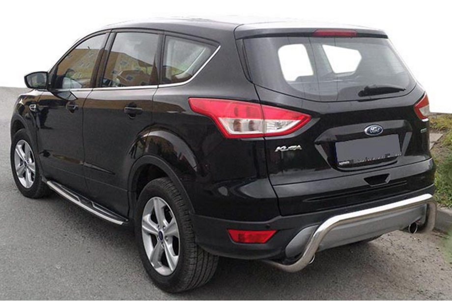 Ford Kuga/Escape 2013-2019 гг. Задняя дуга AK007 (нерж сталь) Image