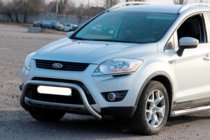 Ford Kuga 2008-2013 гг. Кенгурятник WT007 (нержавейка) фото 1