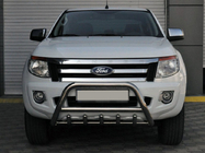 Ford Ranger 2011–2022 гг. Передняя защита WT003 (нержавейка) фото 1