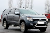 Ford Ranger 2011–2022 гг. Передняя защита WT022 (нержавейка) фото 2