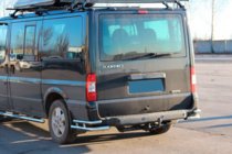 Ford Transit 2000–2014 гг. Задние уголки AK003-Double (нержавейка) фото 3