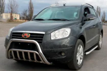 Geely Emgrand X7 2011- гг. Защита переднего бампера WT002 (нерж. сталь) фото 1
