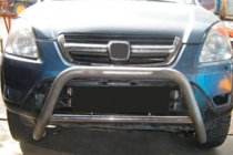 Honda CRV 2001-2006 гг. Кенгурятник WT005 (нержавейка) фото 3