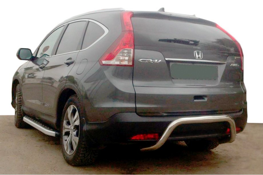 Honda CRV 2012-2016 гг. Задняя дуга AK007 (нерж сталь) Image