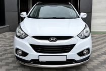 Hyundai IX-35 2010-2015 гг. Передняя Дуга ST008 (Нержавейка) фото 1