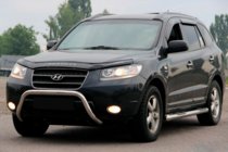 Hyundai Santa Fe 2 2006-2012 гг. Кенгурятник WT007 (нержавейка) фото 1