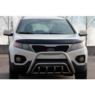 Кенгурятник WT002/2 (нержавейка) Kia Sorento II XM 2009-2014 гг. фото 2