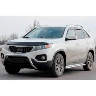 Кенгурятник WT007 (нержавейка) Kia Sorento II XM 2009-2014 гг. фото 1