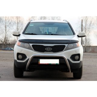 Кенгурятник WT007 (нержавейка) Kia Sorento II XM 2009-2014 гг. фото 2