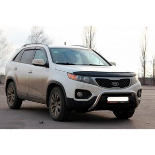 Кенгурятник WT007 (нержавейка) Kia Sorento II XM 2009-2014 гг. фото 3