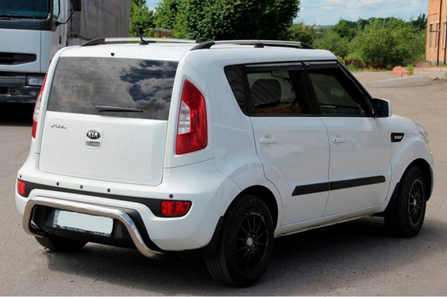 Kia Soul I 2008-2013 гг. Задняя дуга AK002 (нержавейка) Image