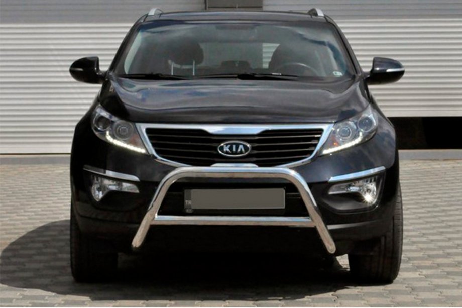 Kia Sportage 2010-2015 гг. Защита переднего бампера WT006 (нержавейка) Image