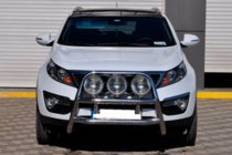 Kia Sportage 2010-2015 гг. Кенгурятник WT018 (нержавейка) фото 2