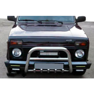 Кенгурятник QT006 (нерж. сталь) Lada Niva та Urban 1977- гг. фото 1