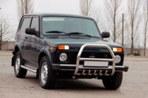 Lada Niva та Urban 1977- гг. Кенгурятник QT007 (нержавейка) фото 4