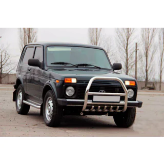 Кенгурятник QT007 (нержавейка) Lada Niva та Urban 1977- гг. фото 4