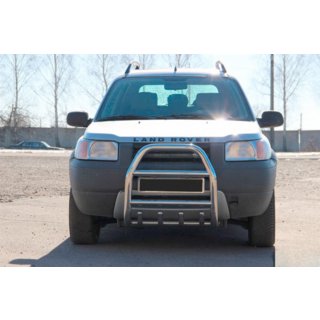 Кенгурятник QT007 (нержавейка) Land Rover Freelander I 1997-2006 гг. фото 1