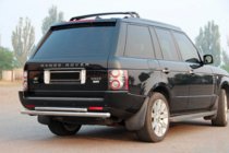 Range Rover III L322 2002-2012 гг. Задняя дуга AK002-Двойная (нерж. сталь) фото 1
