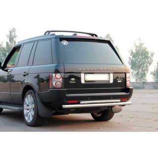 Задняя дуга AK002-Двойная (нерж. сталь) Range Rover III L322 2002-2012 гг. фото 3