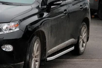 Lexus RX 2009-2015 гг. Боковые Подножки Fullmond (2 шт, Алюминий) фото 12