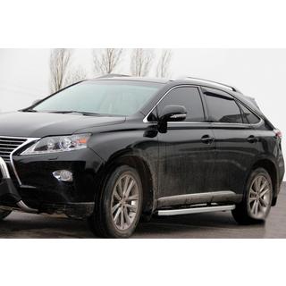 Боковые Подножки Fullmond (2 шт, Алюминий) Lexus RX 2009-2015 гг. фото 3