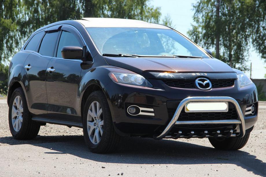 Mazda CX-7 2006-2012 гг. Передняя защита WT003 (нержавейка) Image