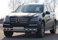 Mercedes GL class X164 2006-2012 гг. Передняя Дуга ST015 (Нержавейка) фото 1