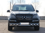 Mercedes GL class X164 2006-2012 гг. Передняя Дуга ST015 (Нержавейка) фото 2